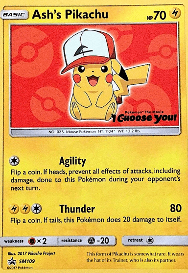 Ash's Pikachu, SM Black Star Promos SM109