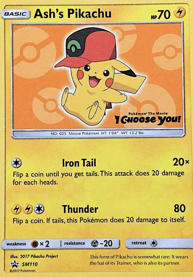 Ash's Pikachu, SM Black Star Promos SM110