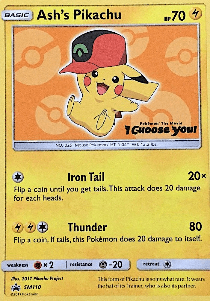 Ash's Pikachu, SM Black Star Promos SM110