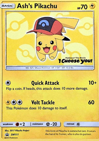 Ash's Pikachu, SM Black Star Promos SM111