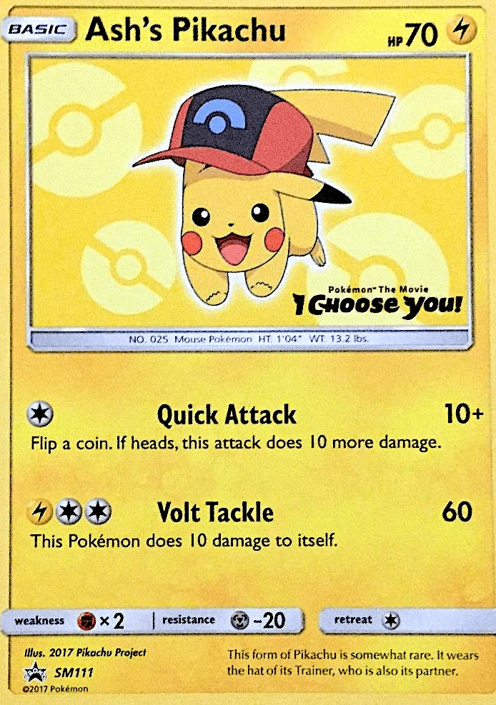 Ash's Pikachu, SM Black Star Promos SM111
