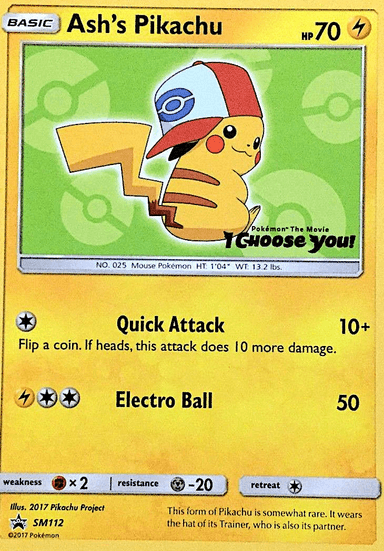 Ash's Pikachu, SM Black Star Promos SM112