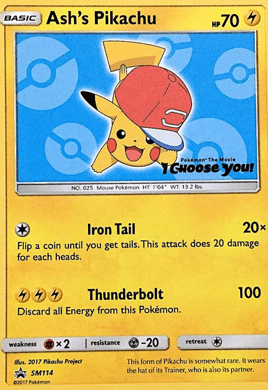 Ash's Pikachu, SM Black Star Promos SM114