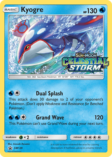 Kyogre, SM Black Star Promos SM129