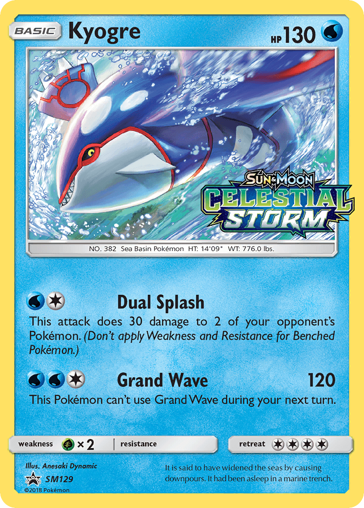 Kyogre, SM Black Star Promos SM129