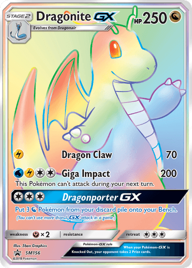Dragonite-GX, SM Black Star Promos SM156
