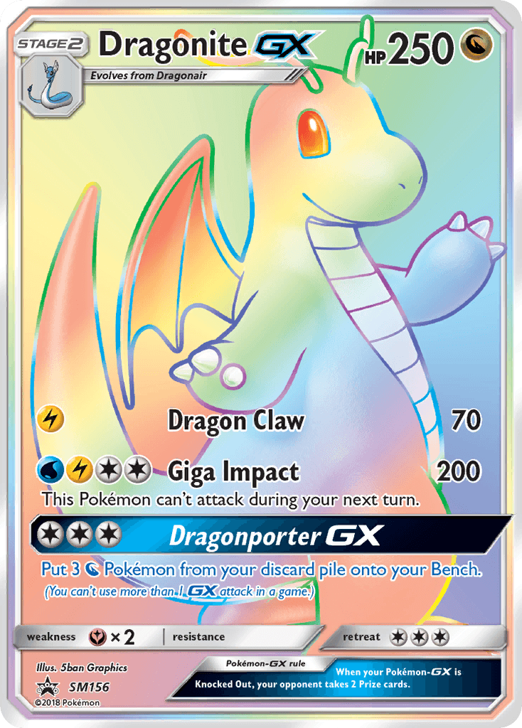 Dragonite-GX, SM Black Star Promos SM156