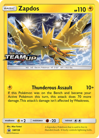 Zapdos, SM Black Star Promos SM159