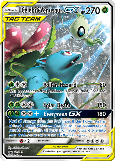 Celebi & Venusaur-GX, SM Black Star Promos SM167