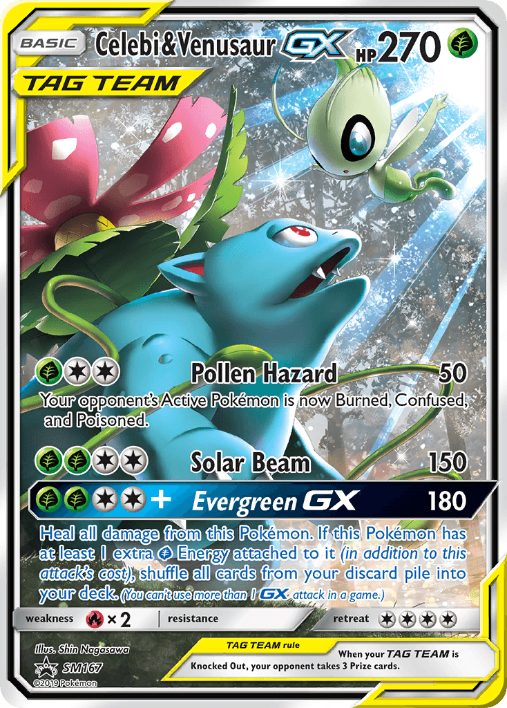 Celebi & Venusaur-GX, SM Black Star Promos SM167