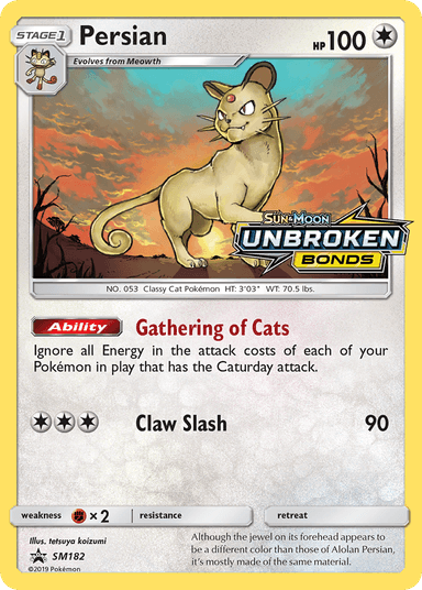 Persian, SM Black Star Promos SM182