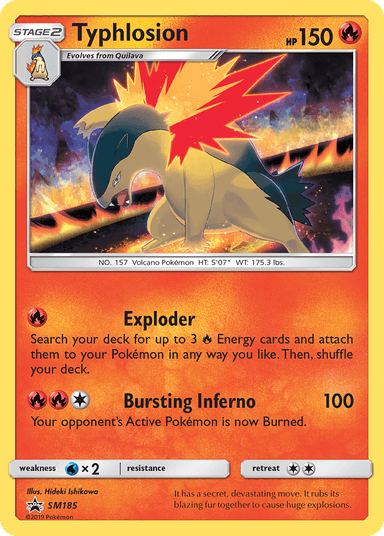 Typhlosion, SM Black Star Promos SM185