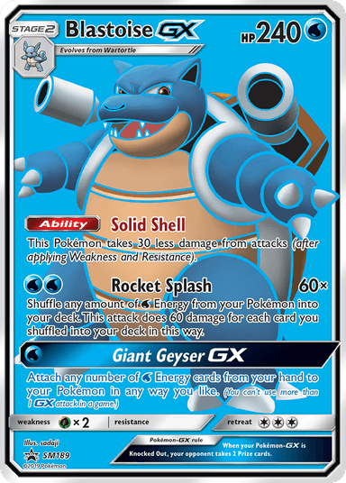 Blastoise-GX, SM Black Star Promos SM189