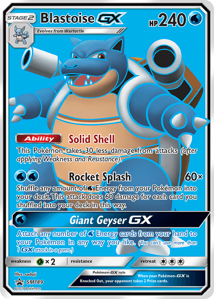 Blastoise-GX, SM Black Star Promos SM189