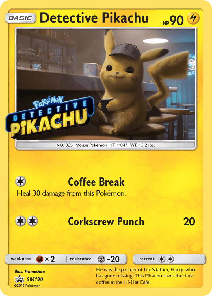 Detective Pikachu, SM Black Star Promos SM190