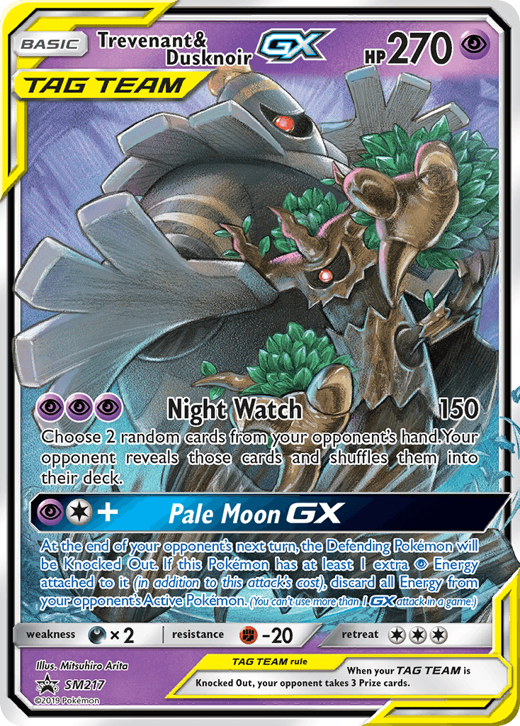 Trevenant & Dusknoir-GX, SM Black Star Promos SM217