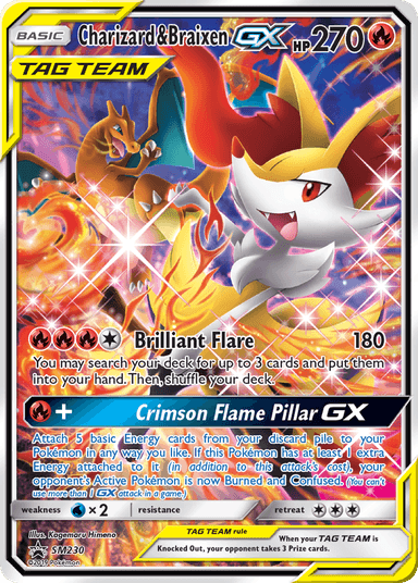 Charizard & Braixen-GX, SM Black Star Promos SM230