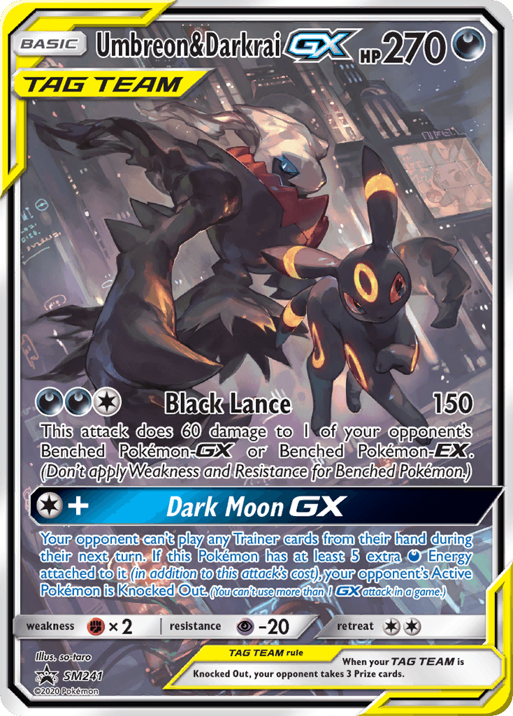 Umbreon & Darkrai-GX, SM Black Star Promos SM241