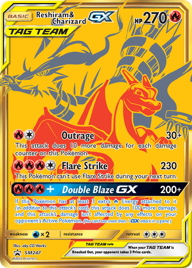 Reshiram & Charizard-GX, SM Black Star Promos SM247