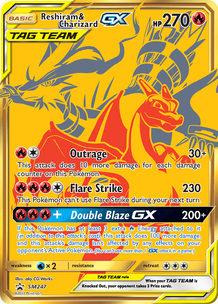 Reshiram & Charizard-GX, SM Black Star Promos SM247