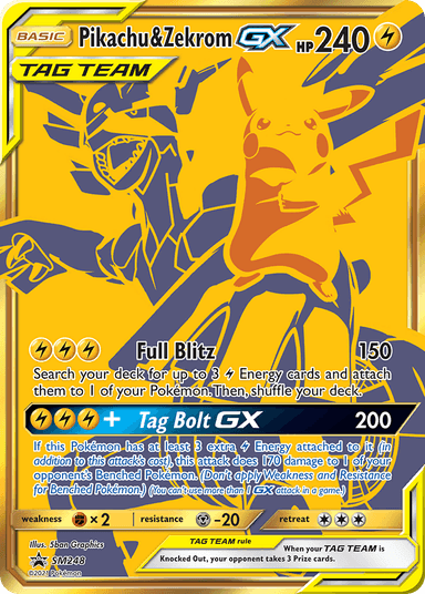 Pikachu & Zekrom-GX, SM Black Star Promos SM248