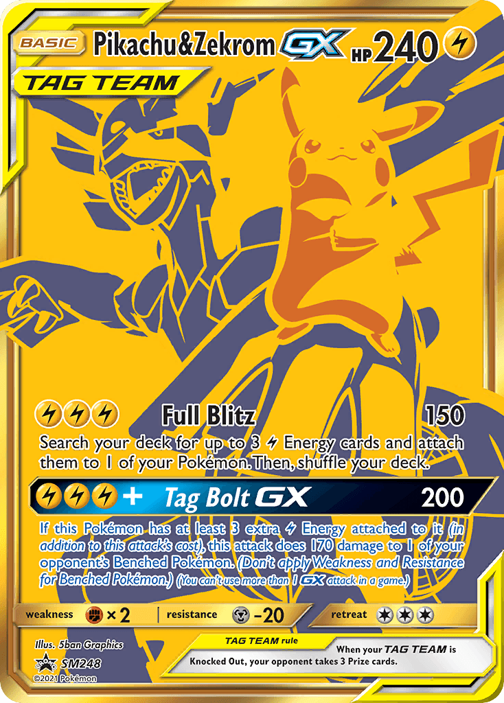 Pikachu & Zekrom-GX, SM Black Star Promos SM248
