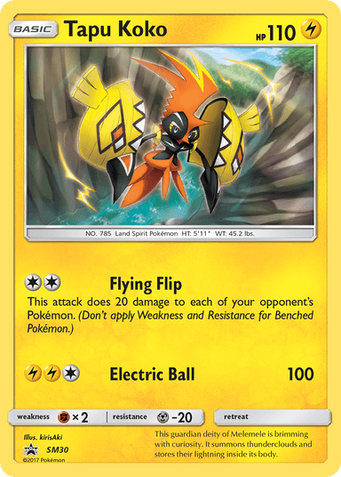 Tapu Koko, SM Black Star Promos SM30