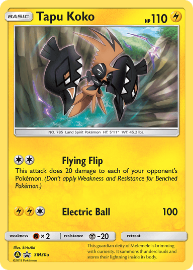 Tapu Koko, SM Black Star Promos SM30a