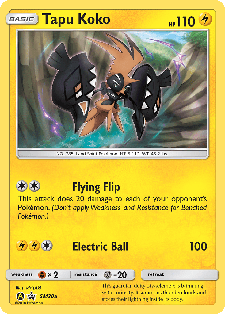 Tapu Koko, SM Black Star Promos SM30a