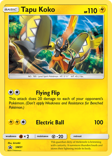 Tapu Koko, SM Black Star Promos SM31