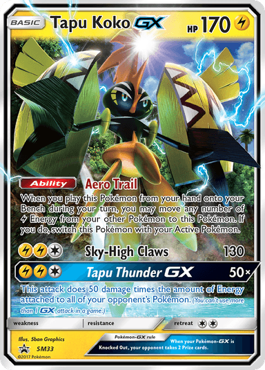 Tapu Koko-GX, SM Black Star Promos SM33