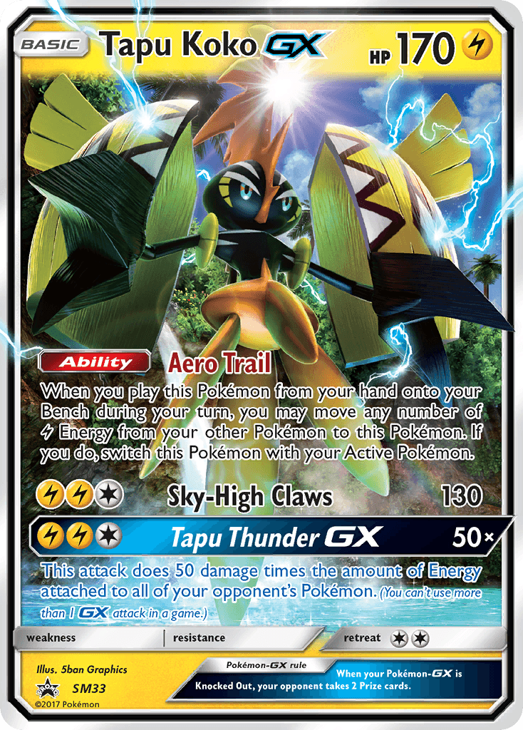 Tapu Koko-GX, SM Black Star Promos SM33