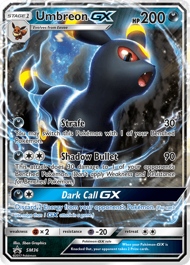 Umbreon-GX, SM Black Star Promos SM36