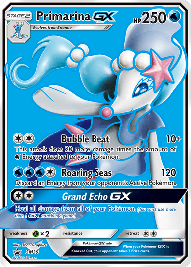 Primarina-GX, SM Black Star Promos SM39