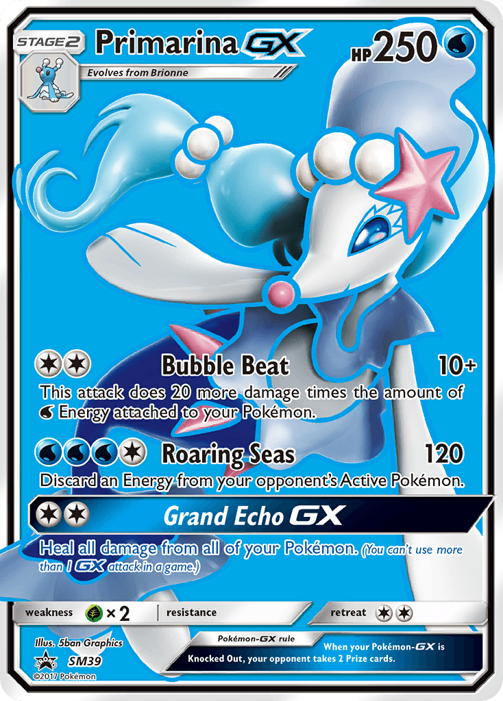 Primarina-GX, SM Black Star Promos SM39