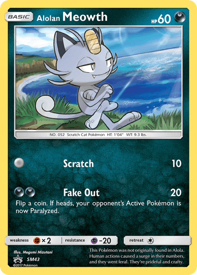 Alolan Meowth, SM Black Star Promos SM43