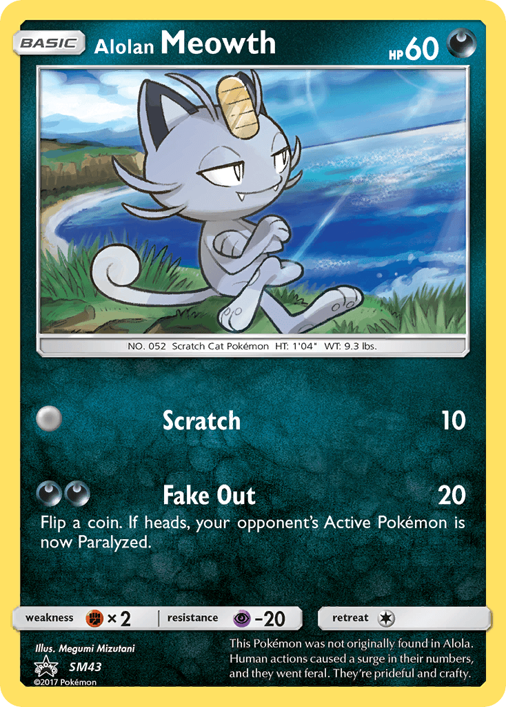 Alolan Meowth, SM Black Star Promos SM43