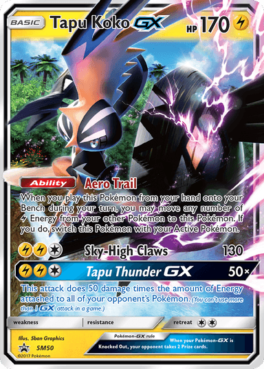 Tapu Koko-GX, SM Black Star Promos SM50