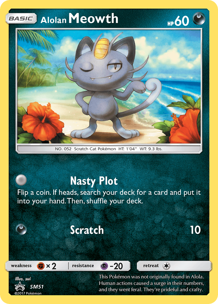 Alolan Meowth, SM Black Star Promos SM51