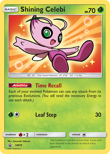 Shining Celebi, SM Black Star Promos SM79