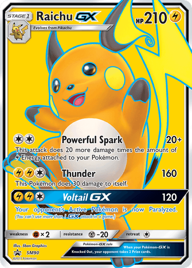 Raichu-GX, SM Black Star Promos SM90