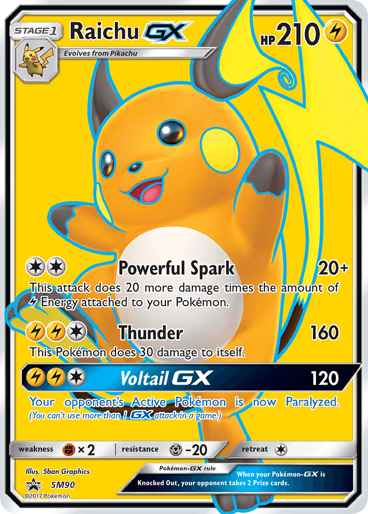 Raichu-GX, SM Black Star Promos SM90