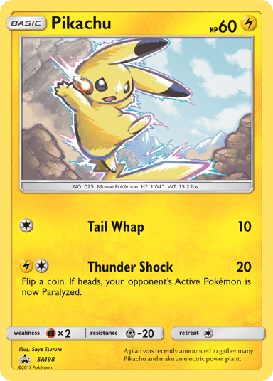 Pikachu, SM Black Star Promos SM98