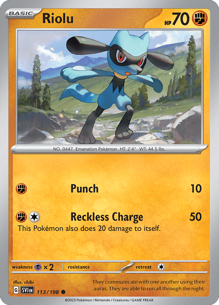 Riolu, Scarlet & Violet 113