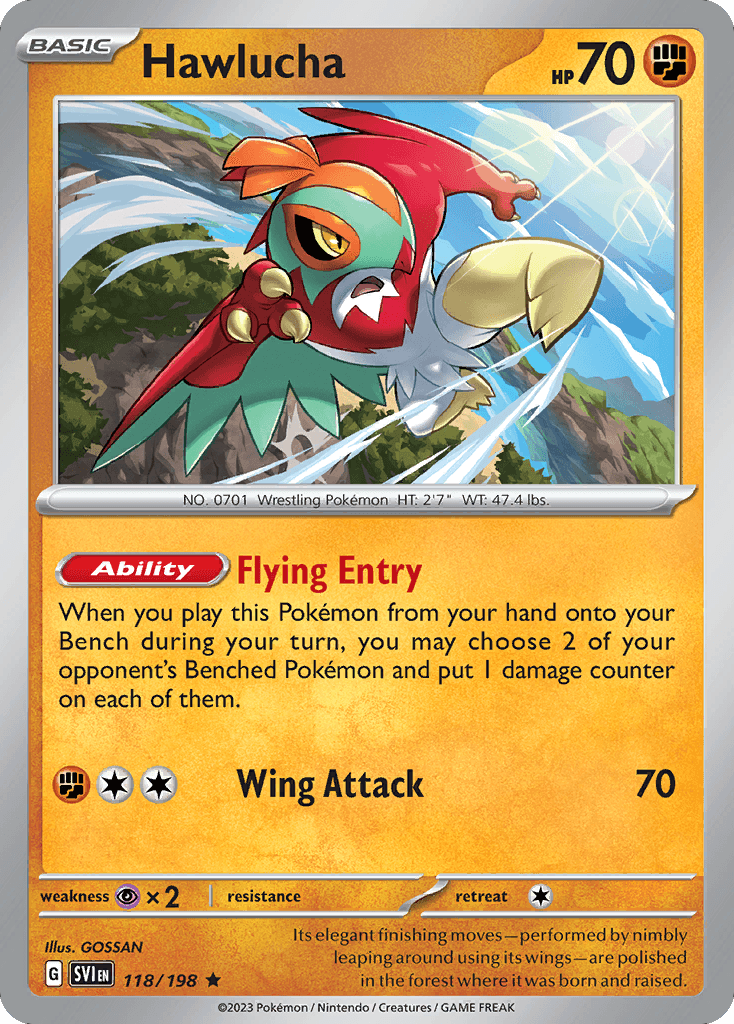 Hawlucha, Scarlet & Violet 118