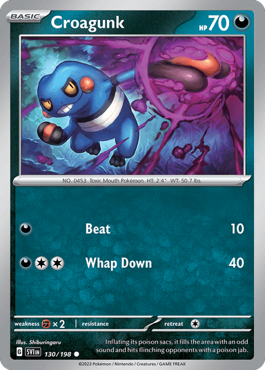 Croagunk, Scarlet & Violet 130