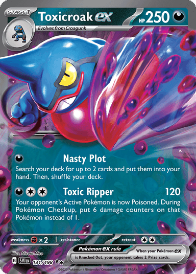 Toxicroak ex, Scarlet & Violet 131