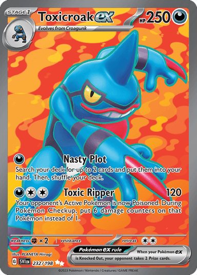 Toxicroak ex, Scarlet & Violet 232