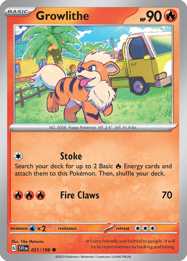 Growlithe, Scarlet & Violet 31