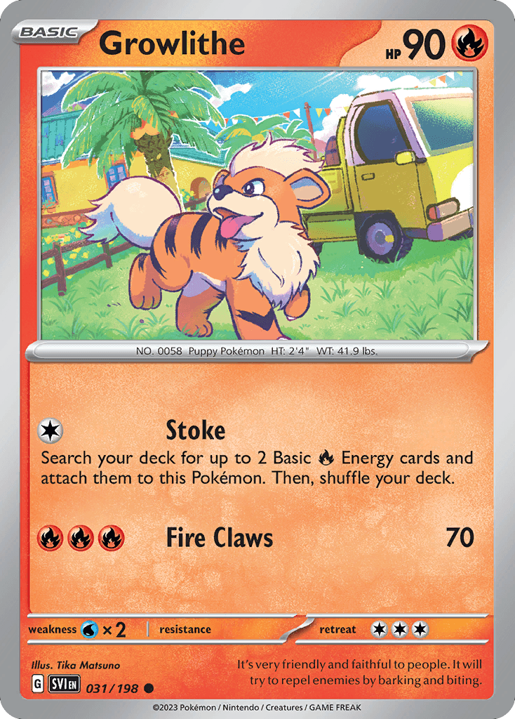 Growlithe, Scarlet & Violet 31